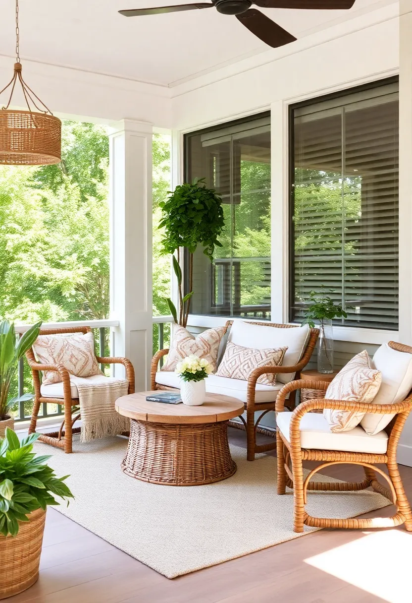 Textured Fabrics: Use a mix⁣ of textures such as soft throws, knitted pillows, ⁣and canvas rope to add depth and coziness to your porch decor