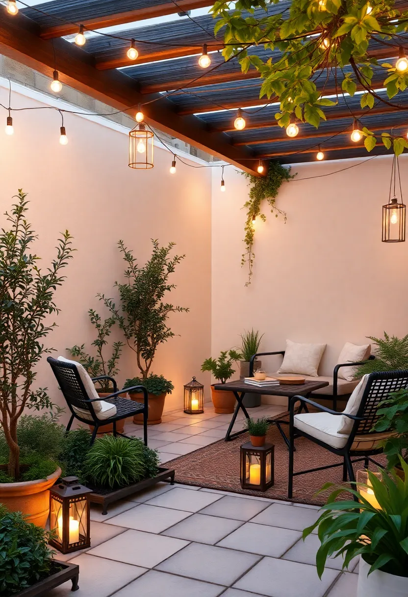 Fairy Lights and ‌lanterns for a Magical Patio Ambiance