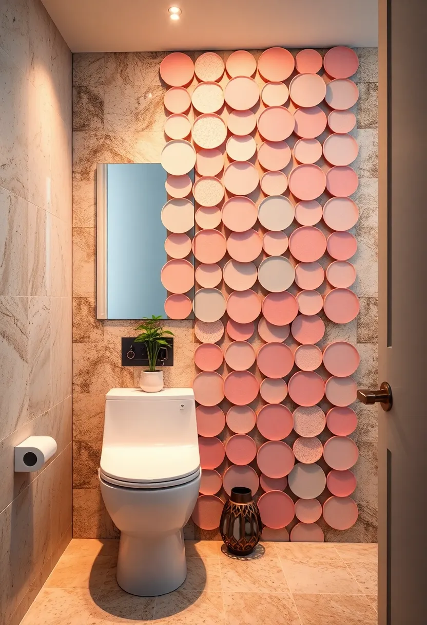 Pastel Circle Clusters: Clusters of soft-colored circles overlapping to create a light, airy ambiance