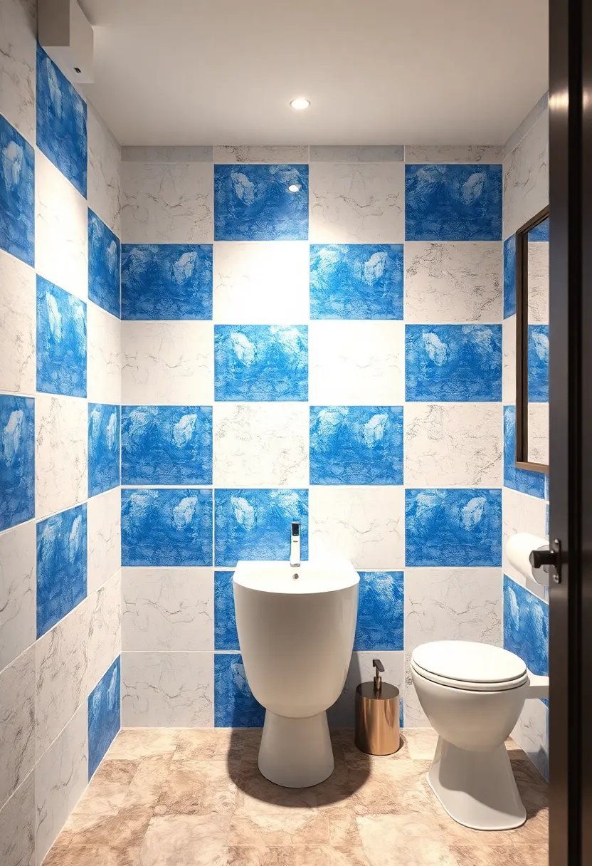 Multi-colored Cube Illusion: Bold cubes in different colors arranged to create an eye-catching 3D‌ illusion