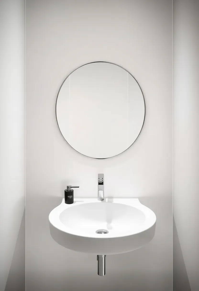 Compact Round Sinks: Consider compact round basins that maximize functionality while preserving flow in tight quarters