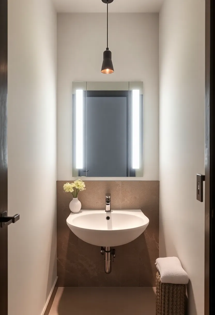 Creative Lighting: Enhance your basin with creative lighting options like pendant lights that highlight its design