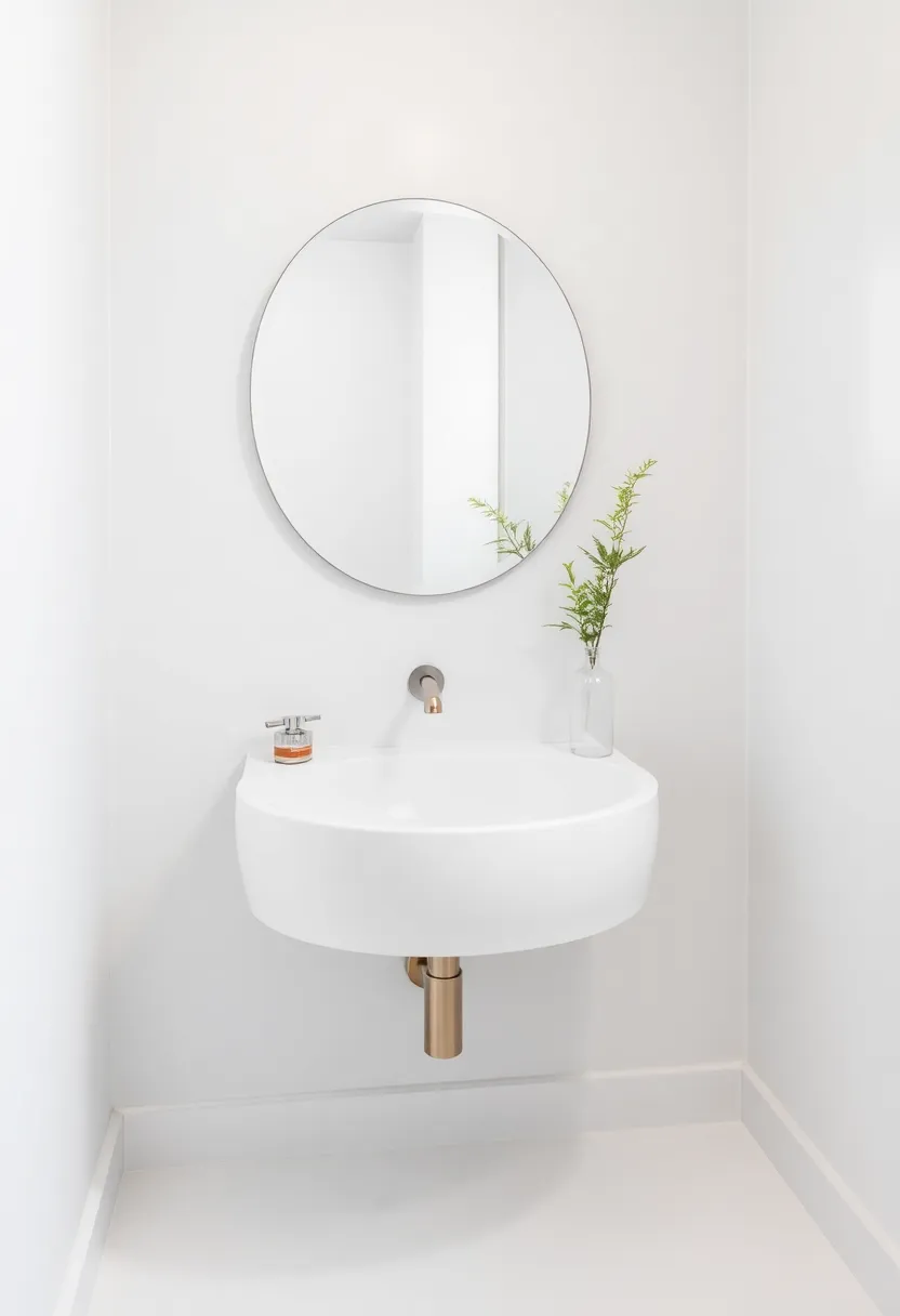 Curvy Contours: Embrace curvy sink designs that soften the look of the room and create visual interest