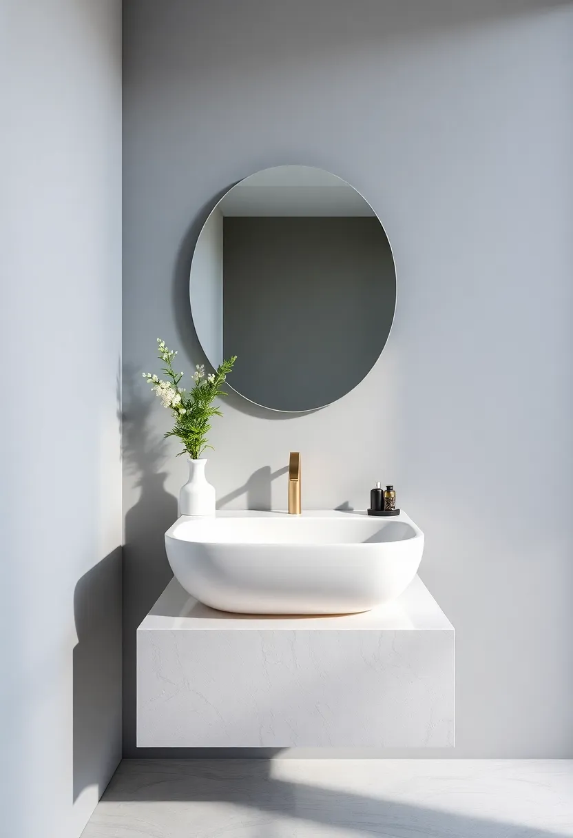Floating Basins: opt for a floating sink to create an illusion of more space, enhancing the overall openness of your small area