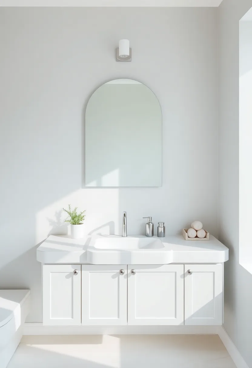 Smart Storage Solutions: Choose a sink with built-in shelves or cabinets to optimize your powder room’s functionality
