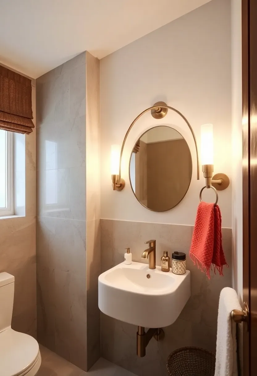Mid-Century‍ Modern ‌arc Light: ​Clean lines and a curved arm create a retro yet fresh atmosphere in⁣ compact powder rooms