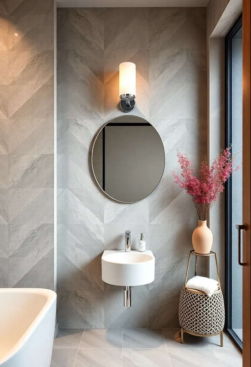 Sleek Chrome Cylinder Sconce: chrome⁤ finish with a simple cylindrical ‌shade fits perfectly in ultra-modern bathroom settings