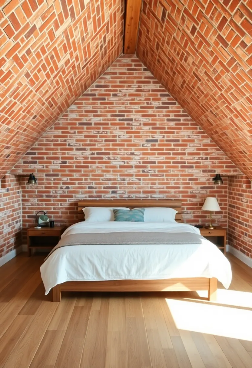 Charming ⁤exposed⁢ Brick‍ Walls Creating Warmth and Character in Your Attic ⁤Retreat