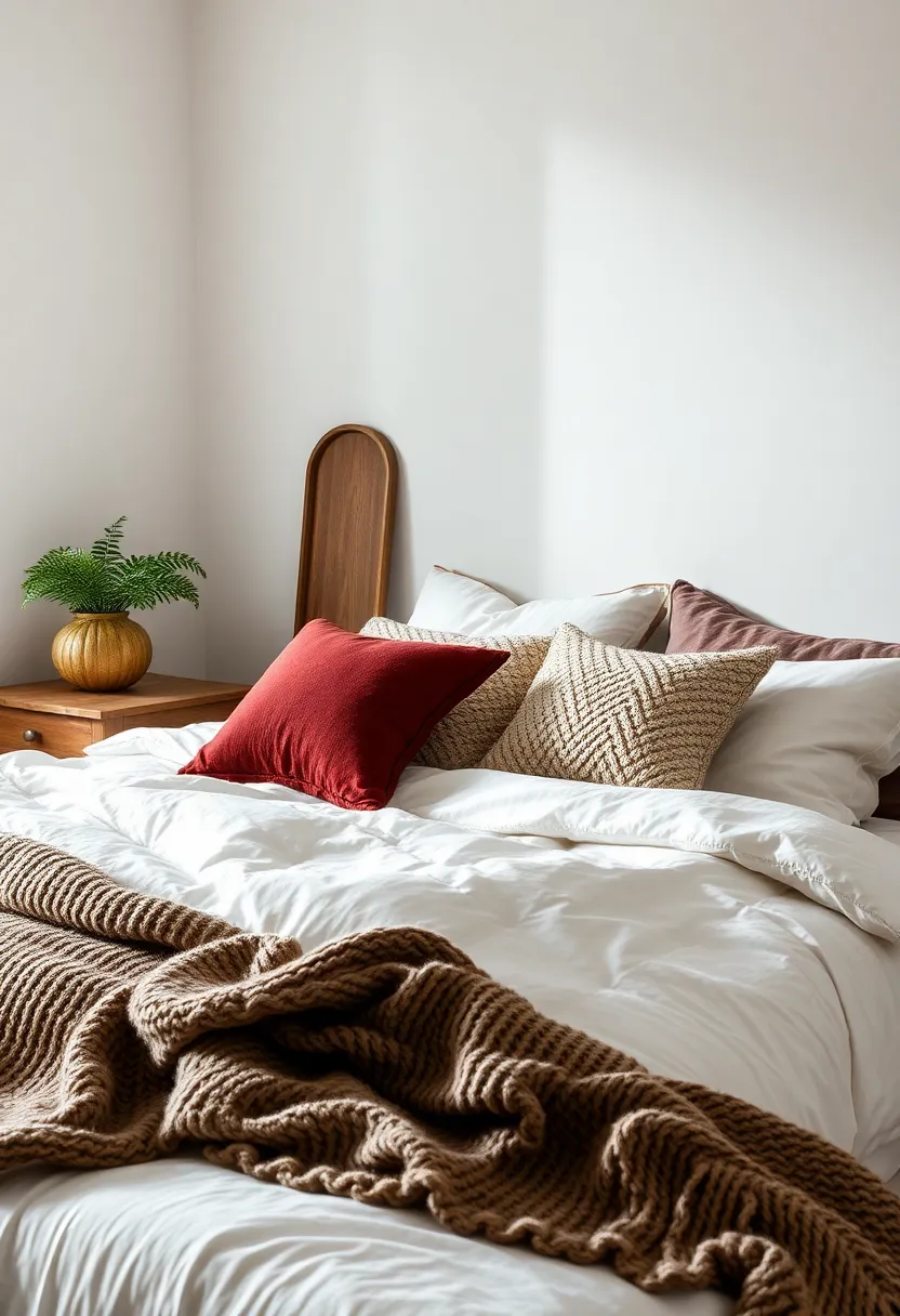 Layered Bedding: Use‍ a ​combination of soft linens, chunky knit throws,⁤ and plush pillows to create a layered effect that ⁢invites‌ relaxation and comfort