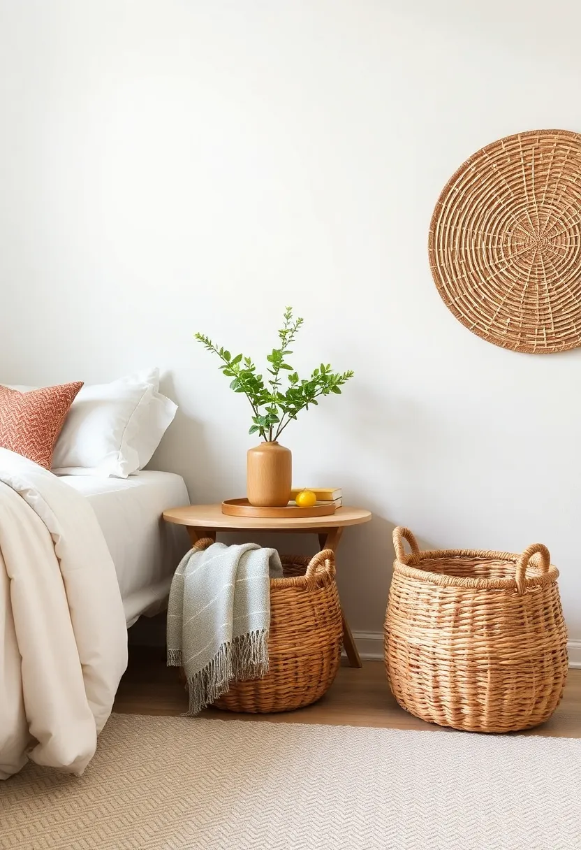 Woven‍ baskets for Storage:‌ Opt‍ for⁤ decorative woven baskets to organize blankets or books, adding to the rustic aesthetic while keeping your⁤ space tidy