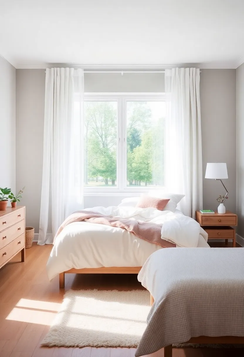 Embrace Natural Light: Use sheer​ curtains to let in soft illumination and create a bright, airy atmosphere