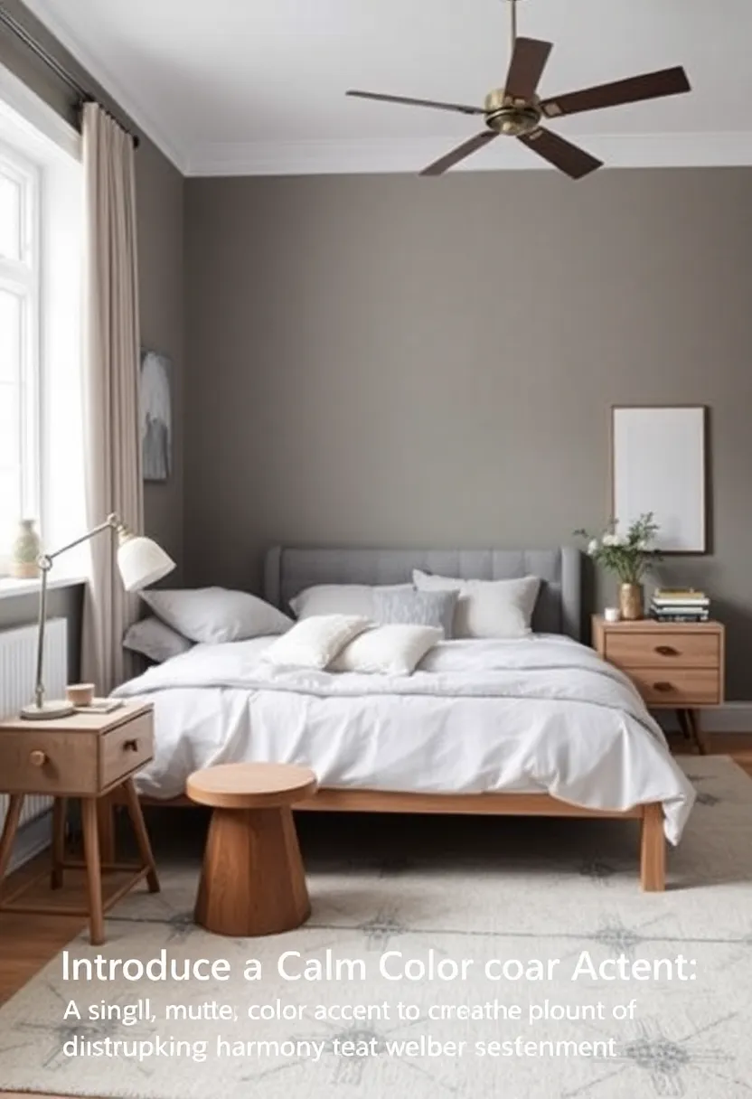 Introduce a Calm Color Accent: Add a singular, muted color accent to create ‌a focal point without disrupting harmony