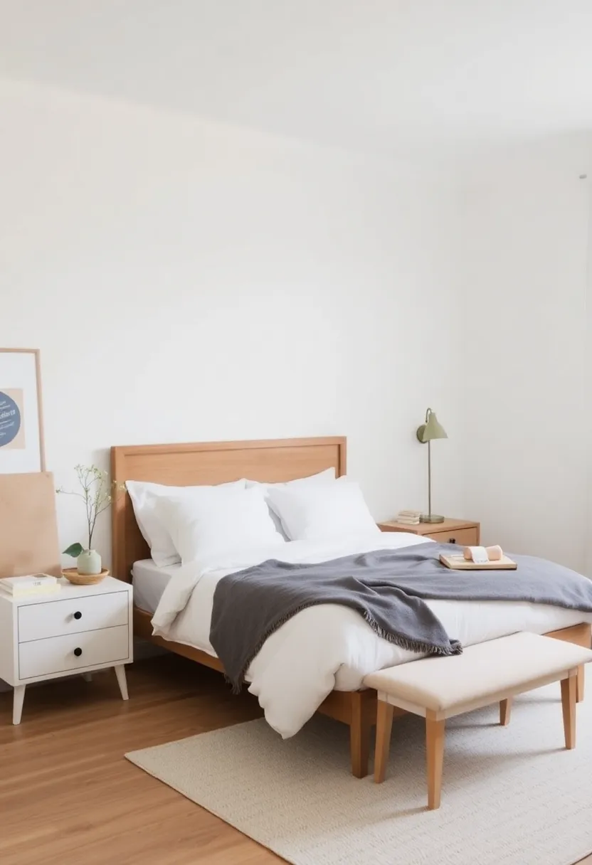 Mindful Use of Color: Choose accents in muted tones to add interest while maintaining a calm overall vibe