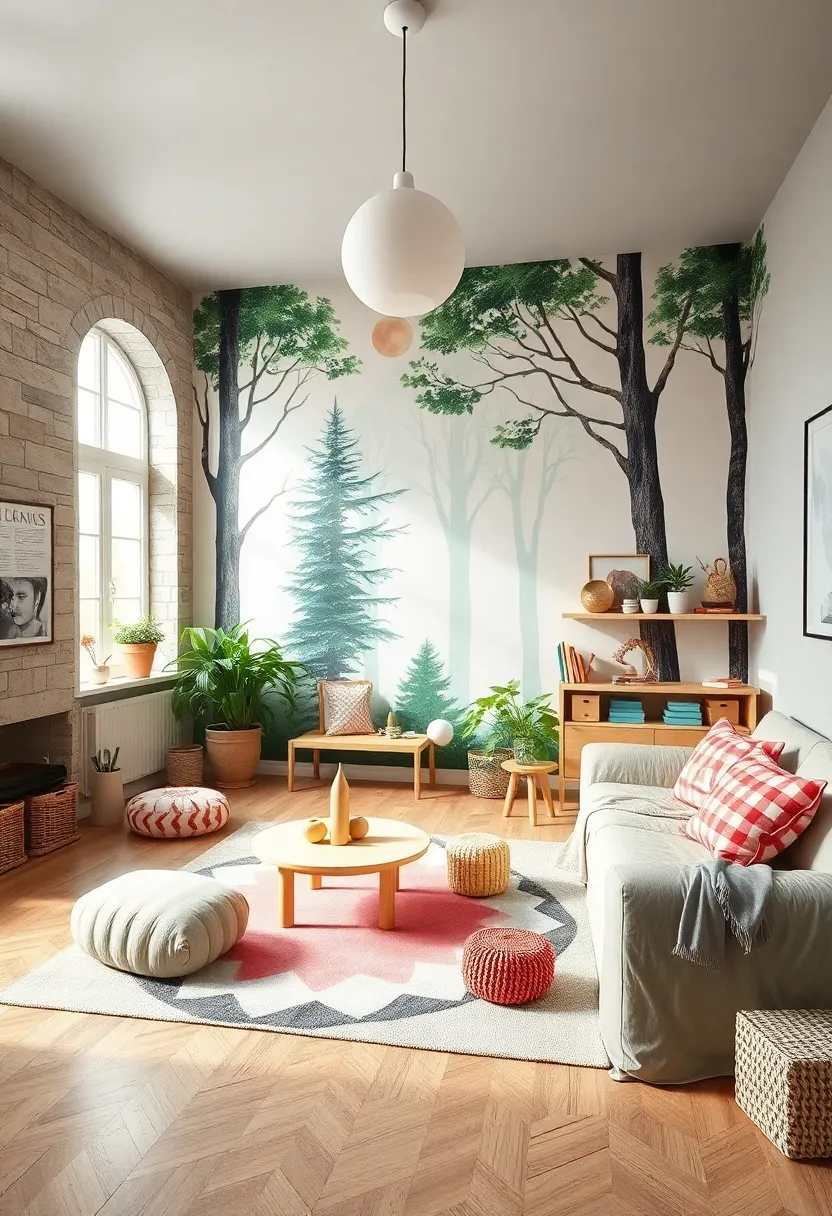 Nature-Inspired Murals and Wall Decals Bringing the Whimsy of ⁤Scandinavian Forests Indoors