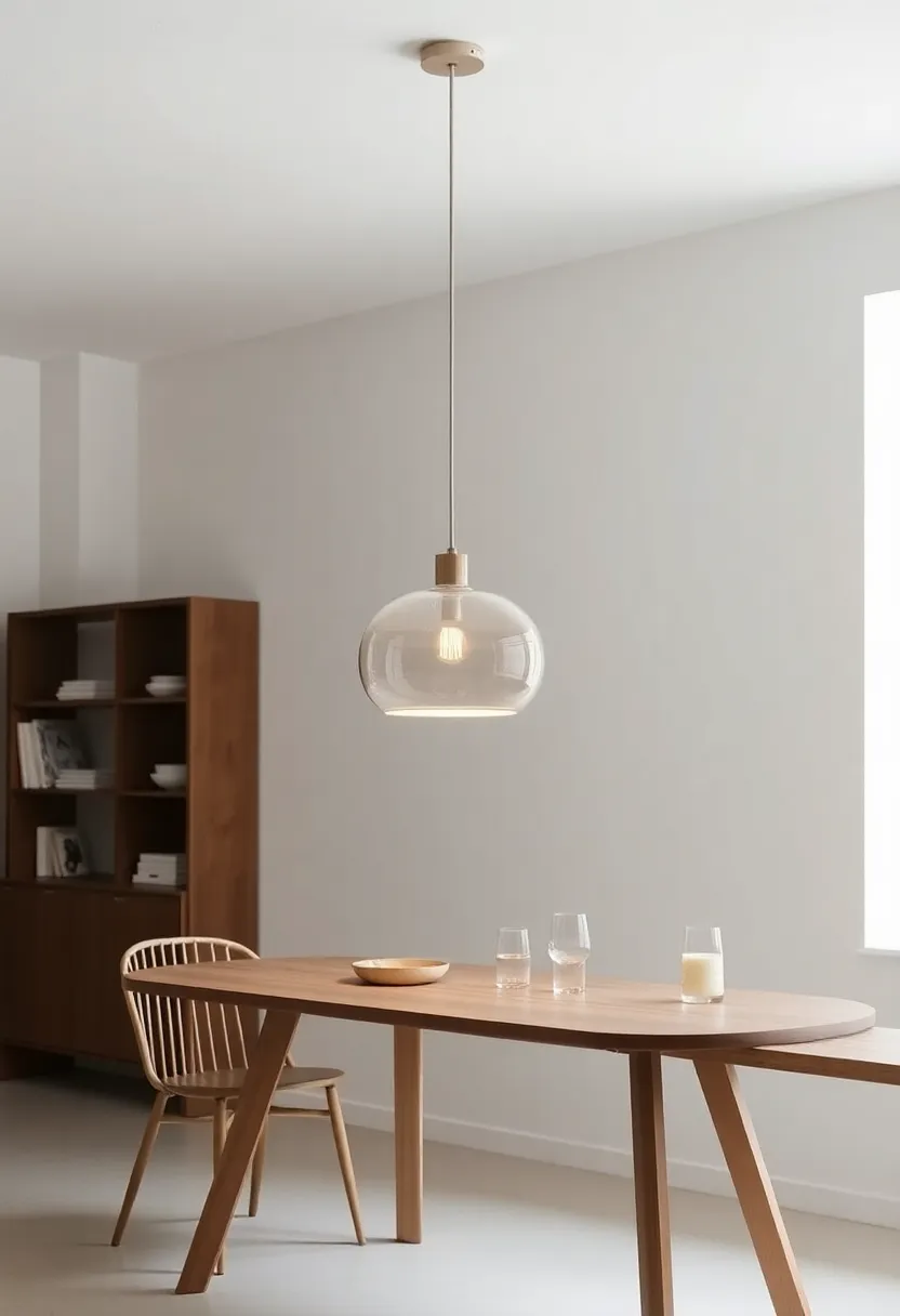 Fabbian’s Dama Pendant: With its sleek glass design and soft illumination, this pendant light embodies understated elegance, ideal for modern dining settings