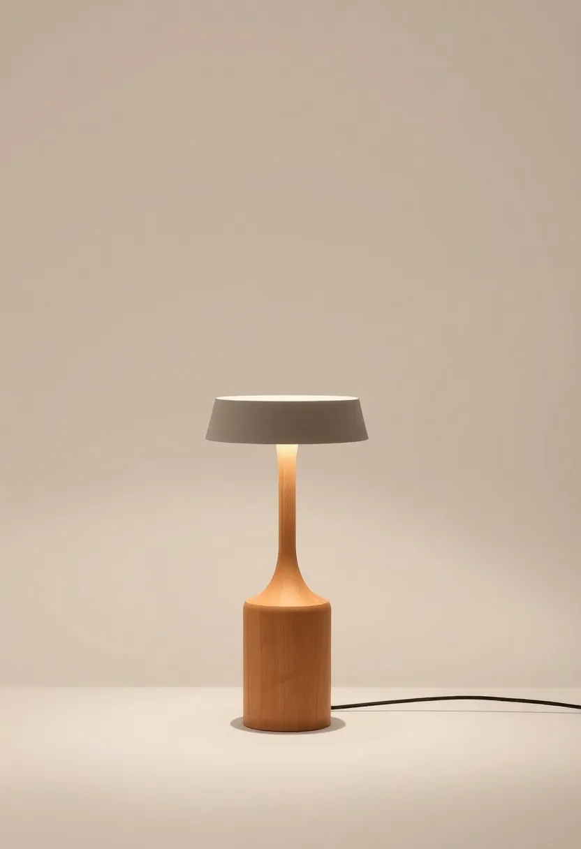HAY’s matin table Lamp: Combining a sleek silhouette with soft, diffused light, this lamp is a prime example of minimalist elegance, designed to fit into any environment effortlessly