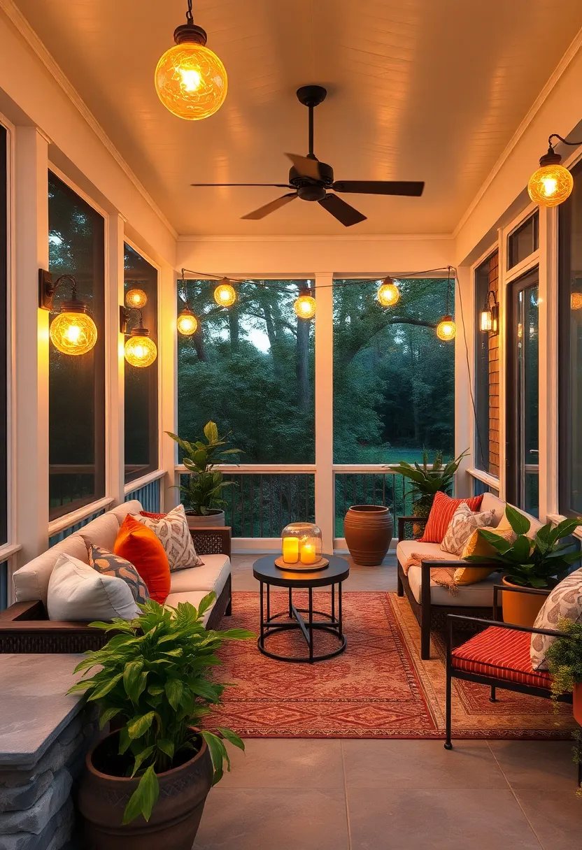 Colored ‌Glass Globe ​Lights⁣ to ​cast a​ Warm, Inviting ⁤Hue