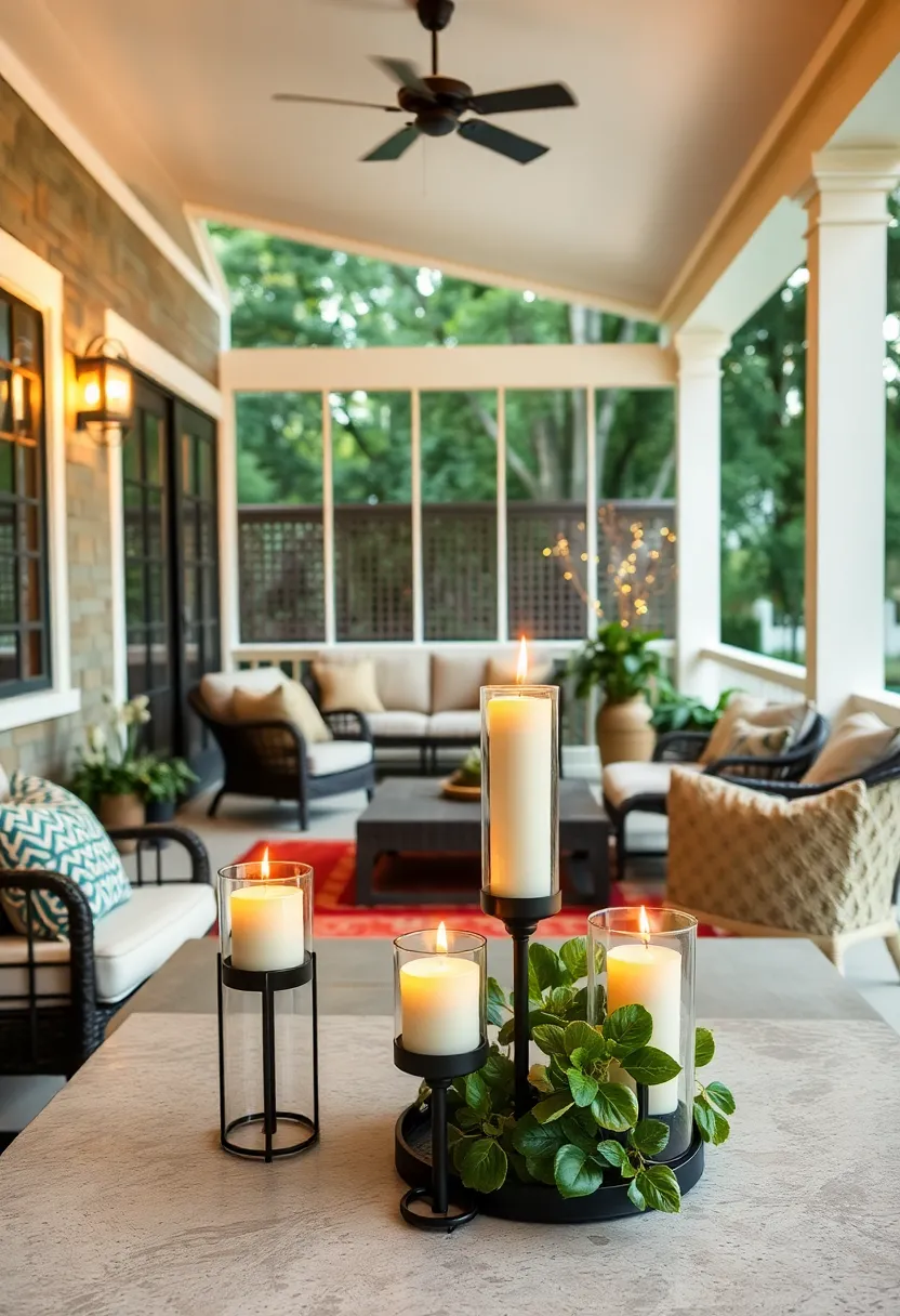 Tabletop⁤ candle Holders with⁣ Real or Flameless Candles for Intimacy