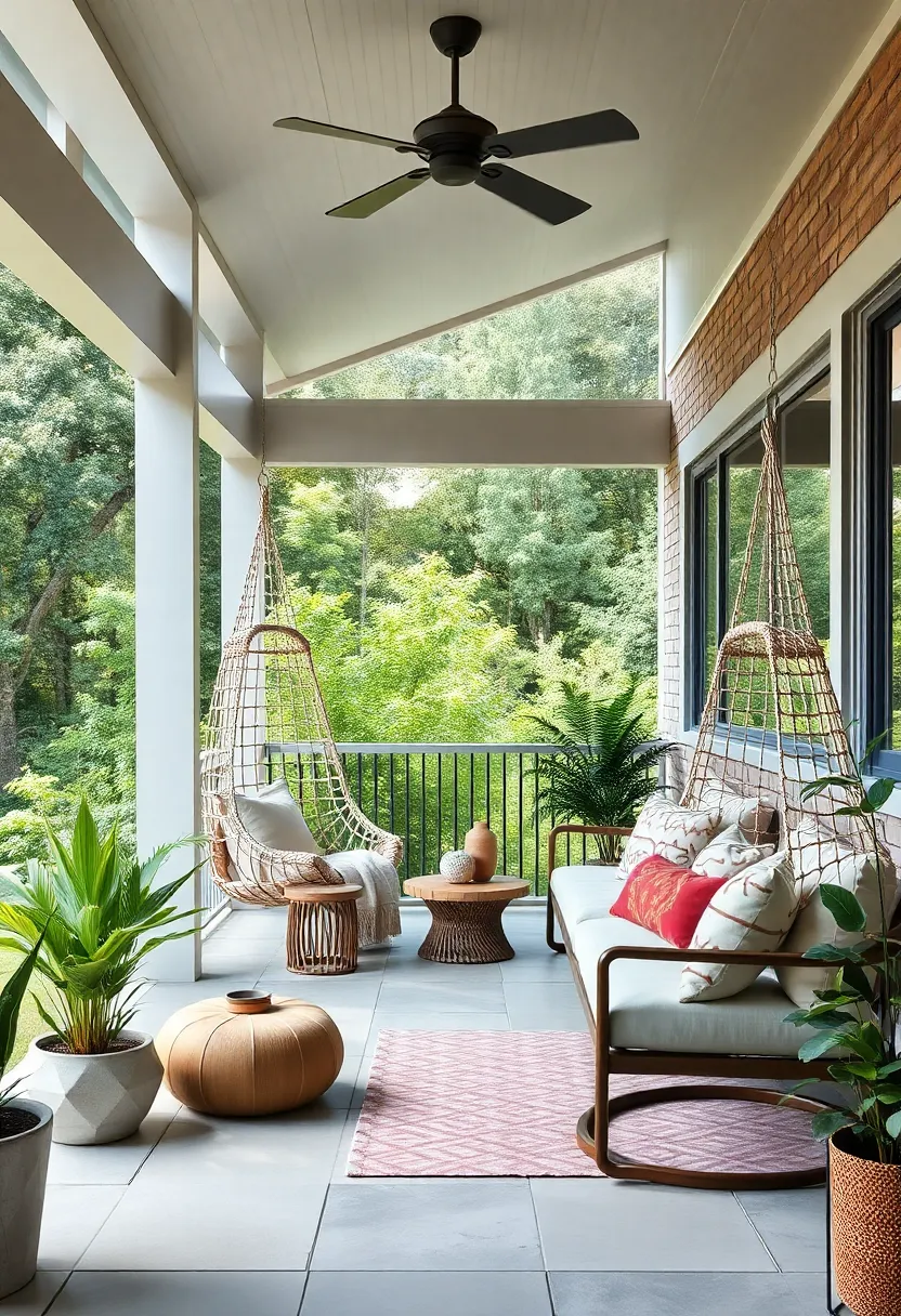 Embrace scandinavian Simplicity with a Neutral ‍Canvas Hammock Chair and Clean Lines