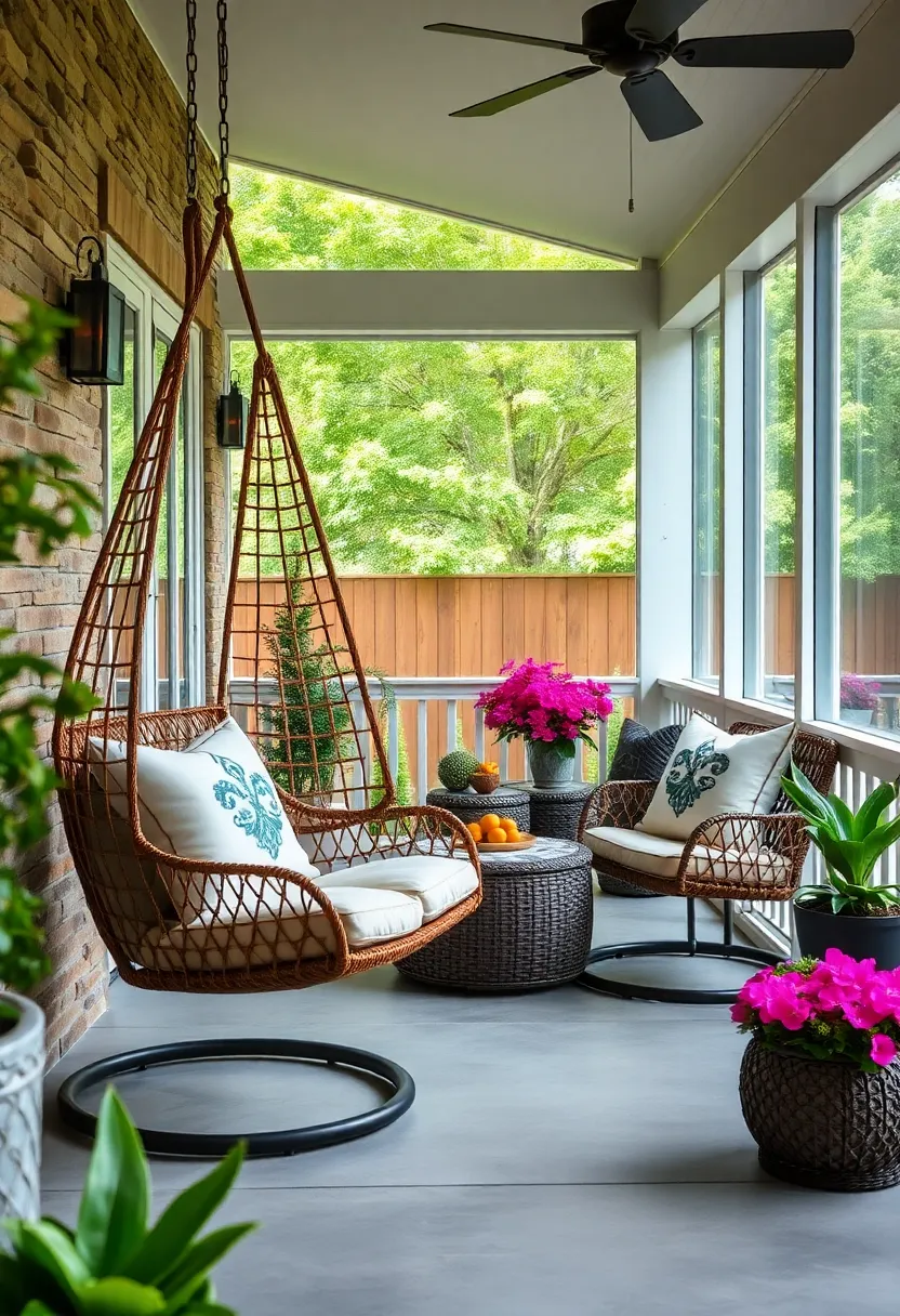 Personalize Your Space with Custom ⁢Embroidered ⁤Pillows in Your Hanging Chair for a Unique Touch