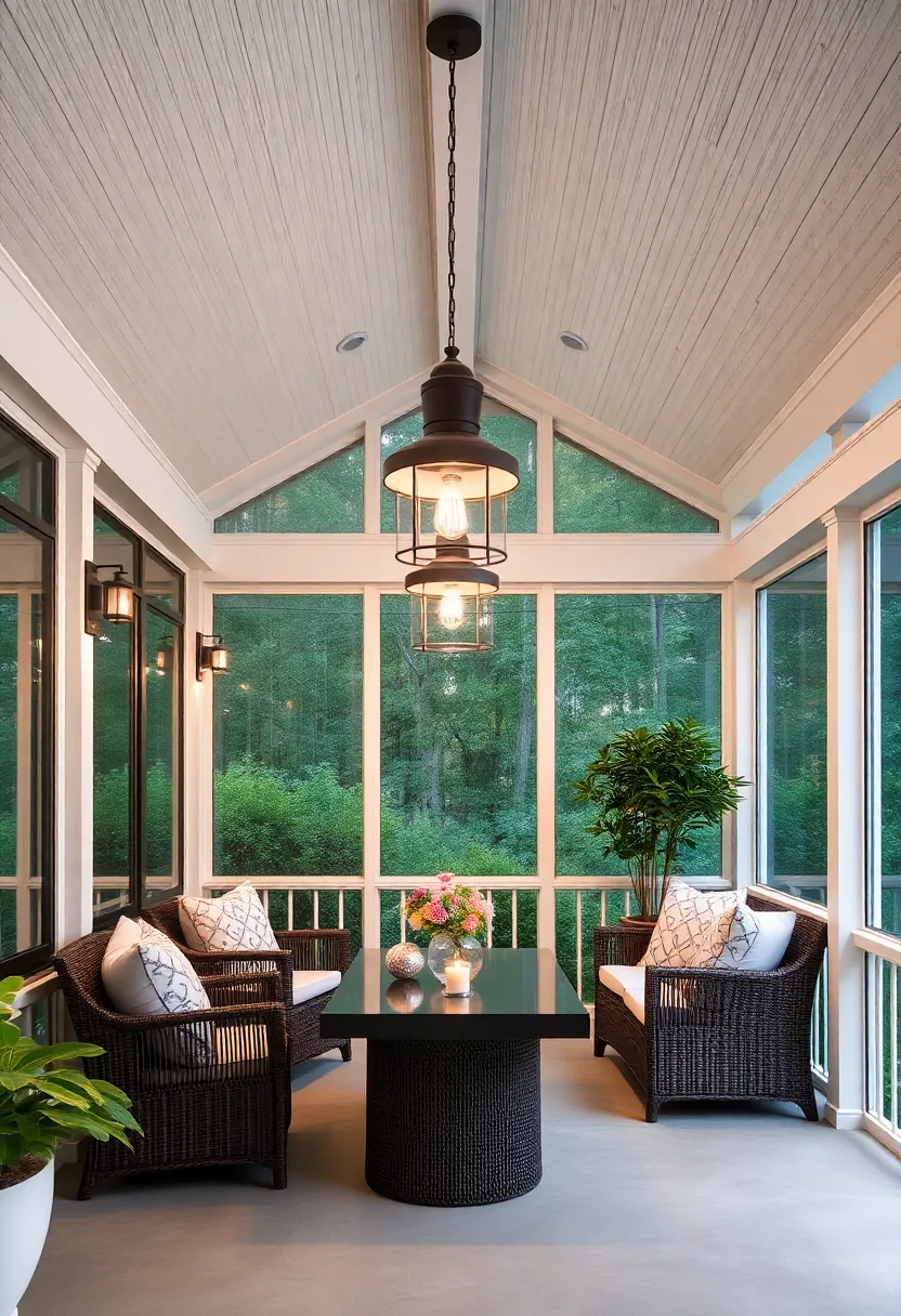 Creating Focal Points with Statement Pendant Lamps in Your Screened ‍Porch