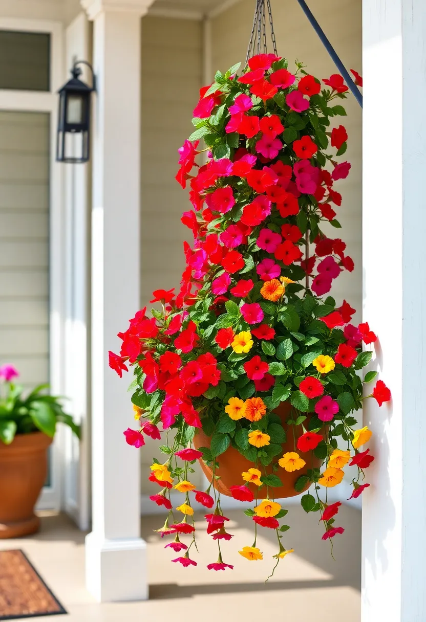 Calibrachoa (Million Bells): These mini petunias trail beautifully, providing a continuous burst of color throughout the growing season, perfect for sunny spots