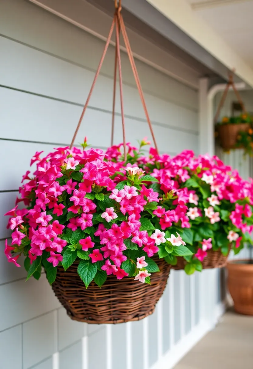 Phlox: Clusters of vibrant blooms and delightful fragrance make phlox an exceptional choice for adding color and charm to your screened porch