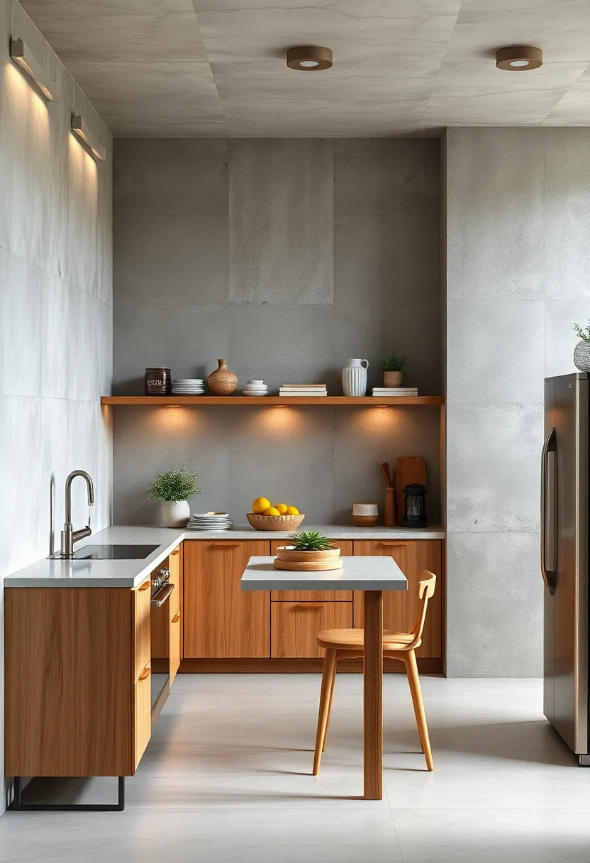 Neutral Concrete textures Offering Urban Chic with Raw and Unpolished Aesthetic Appeal