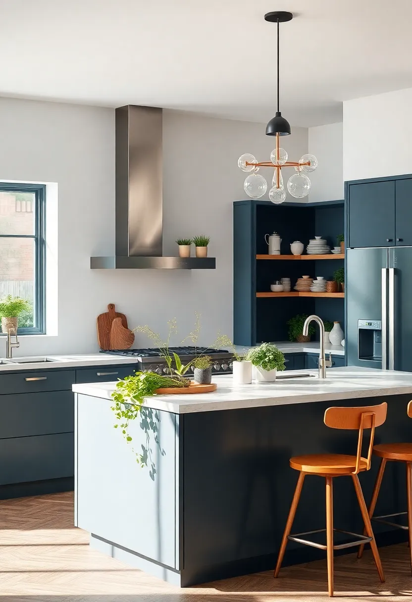 Kitchen Garden: Plant herbs right in your island for freshness while cooking, merging style and practicality effortlessly