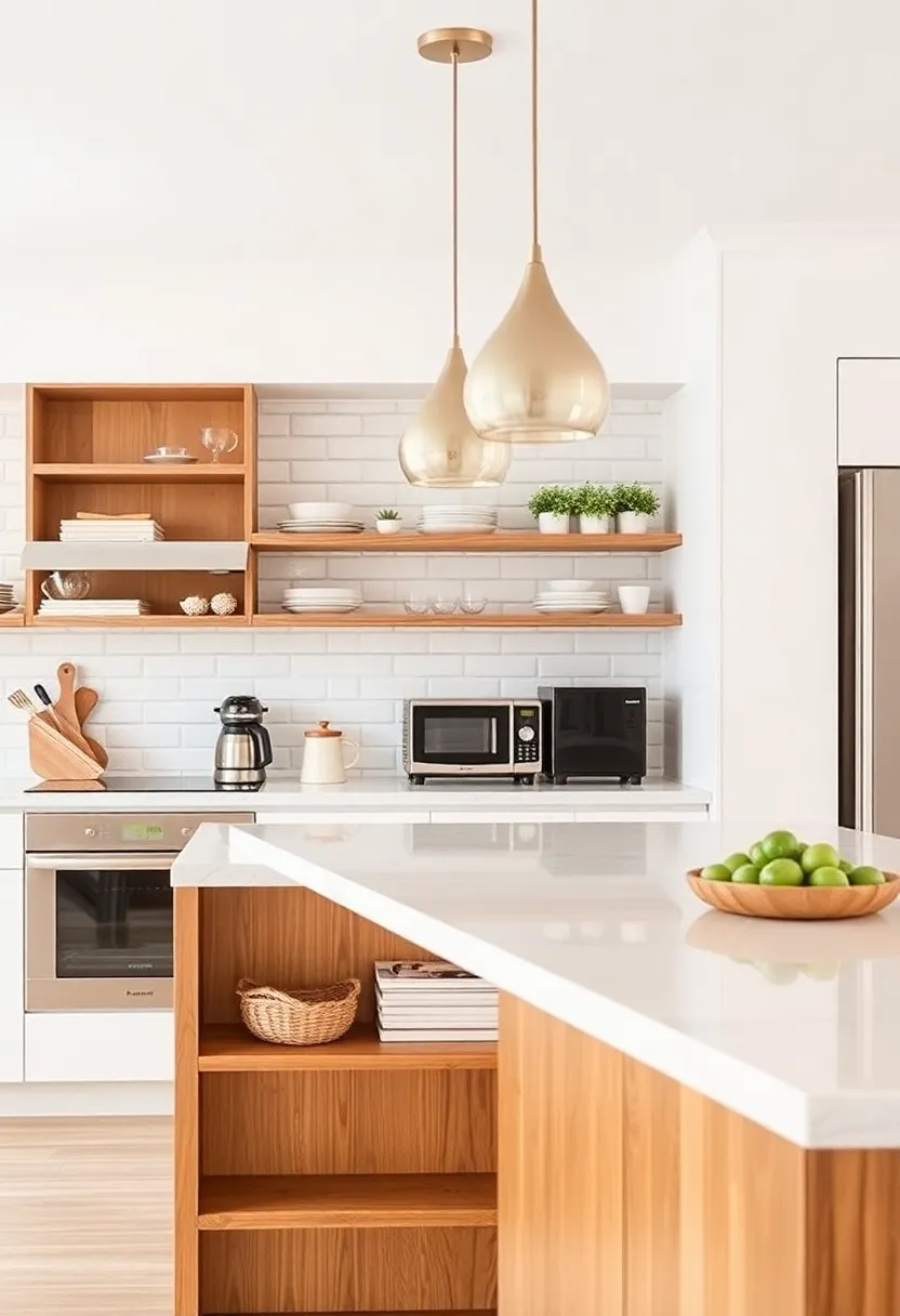 Niche for Appliances: Create designated spaces within your island for small appliances like toasters and coffee makers, keeping your countertop clear