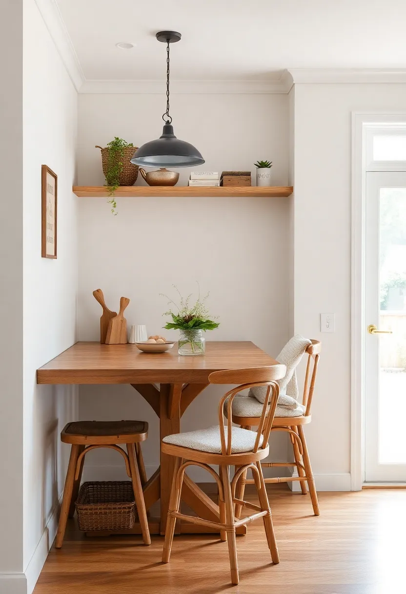 Charming Vintage: Infusing Rustic Elements for Cozy Kitchen Seating