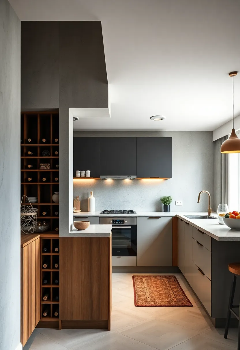 Design a hidden ⁣wine‍ rack for​ stylish yet practical ⁤bottle storage