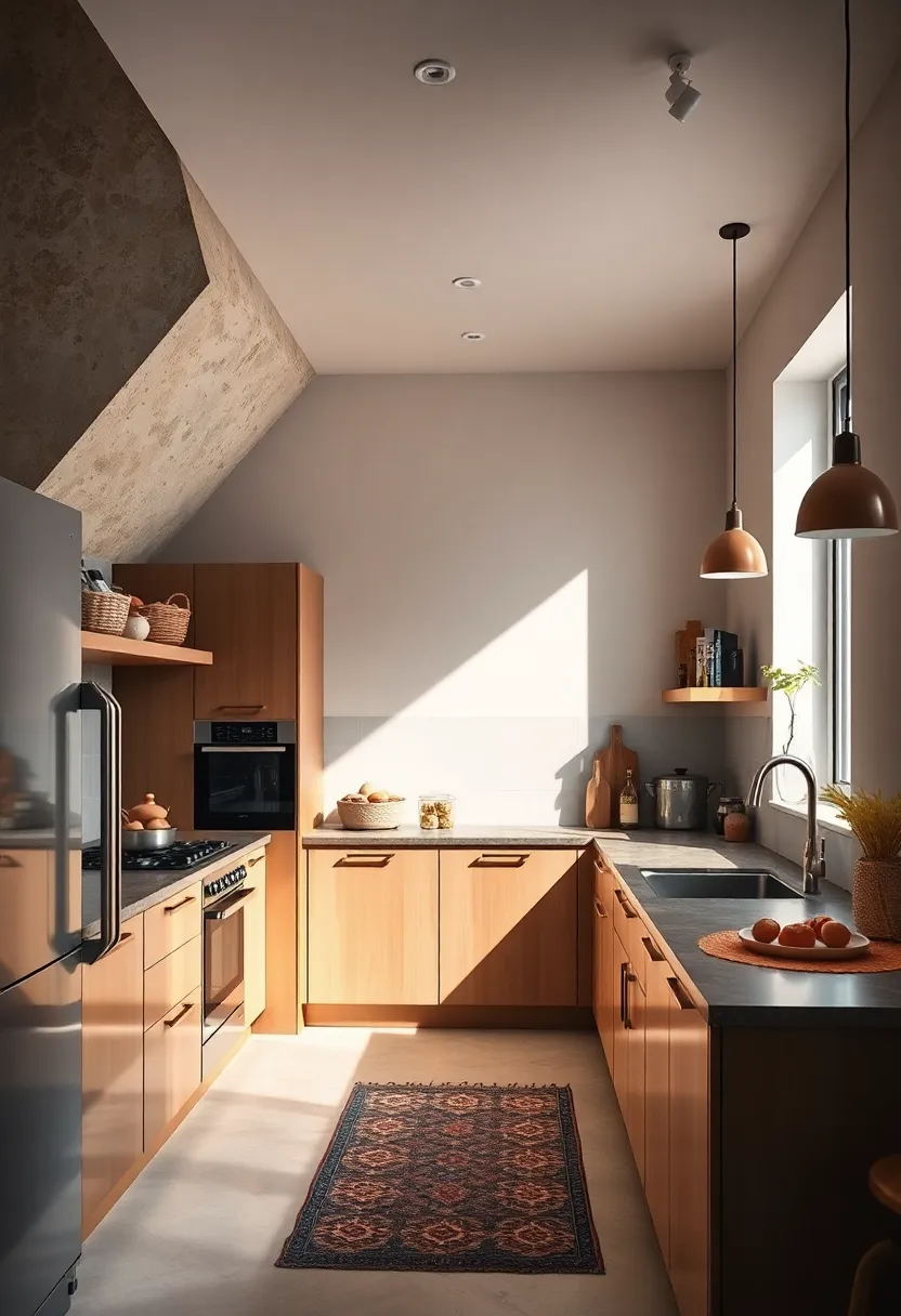 Use baskets or bins on open shelves to keep ingredients organized and visually‍ appealing