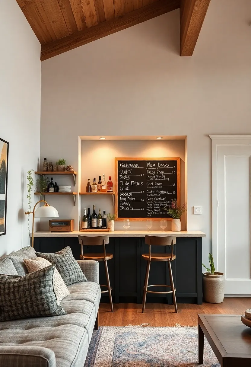 Scandinavian Style Bar⁤ Nook with a ​Chalkboard‍ Menu Highlighting⁢ Daily Drink Inspirations
