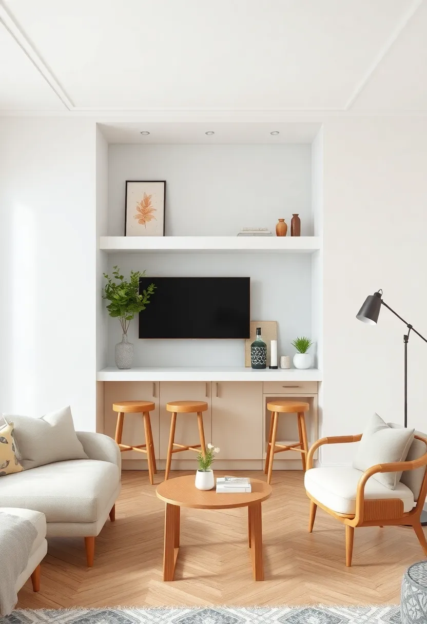 Functional Decor Elements that Elevate the Ambiance of Small Living Room Bars