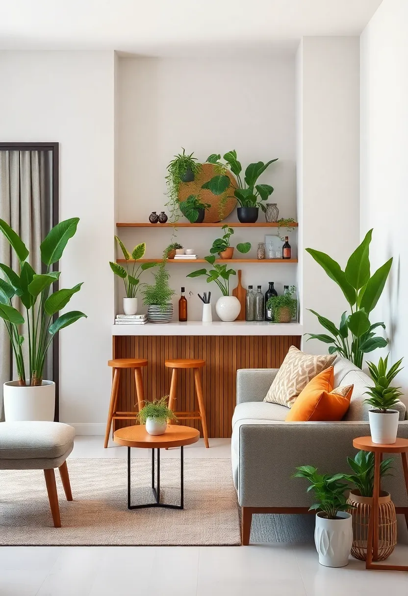 Fusing Nature and Design: Indoor plants that Enhance Your Living Room ⁣Bar