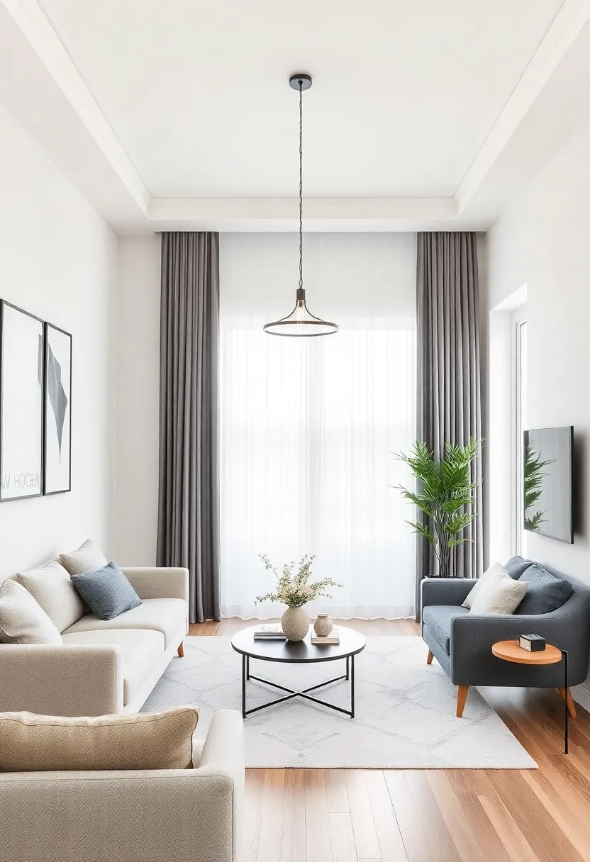 Pendant Lighting Wonders: Choose a sleek pendant light for a focal point that adds height and character without overwhelming the space