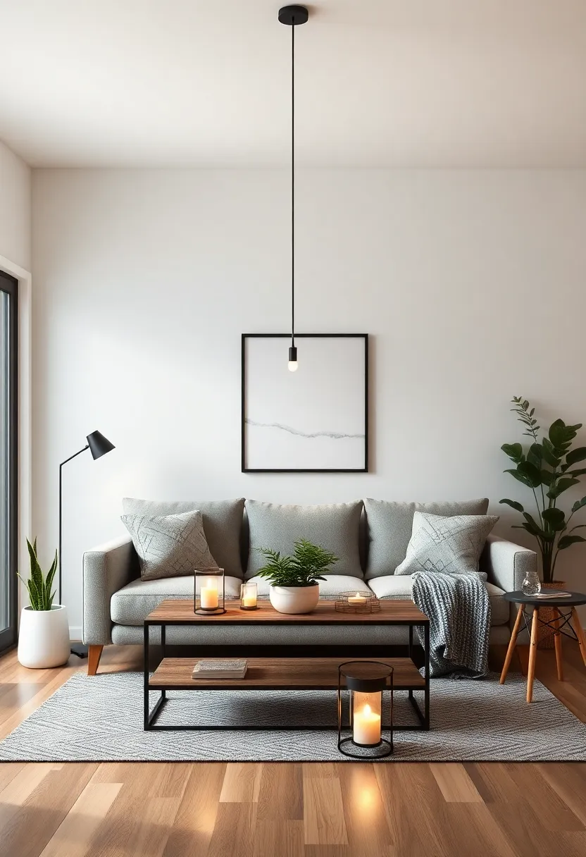 Lanterns for Vintage Vibes: Incorporate battery-operated lanterns for a rustic charm that can easily move around your small living space