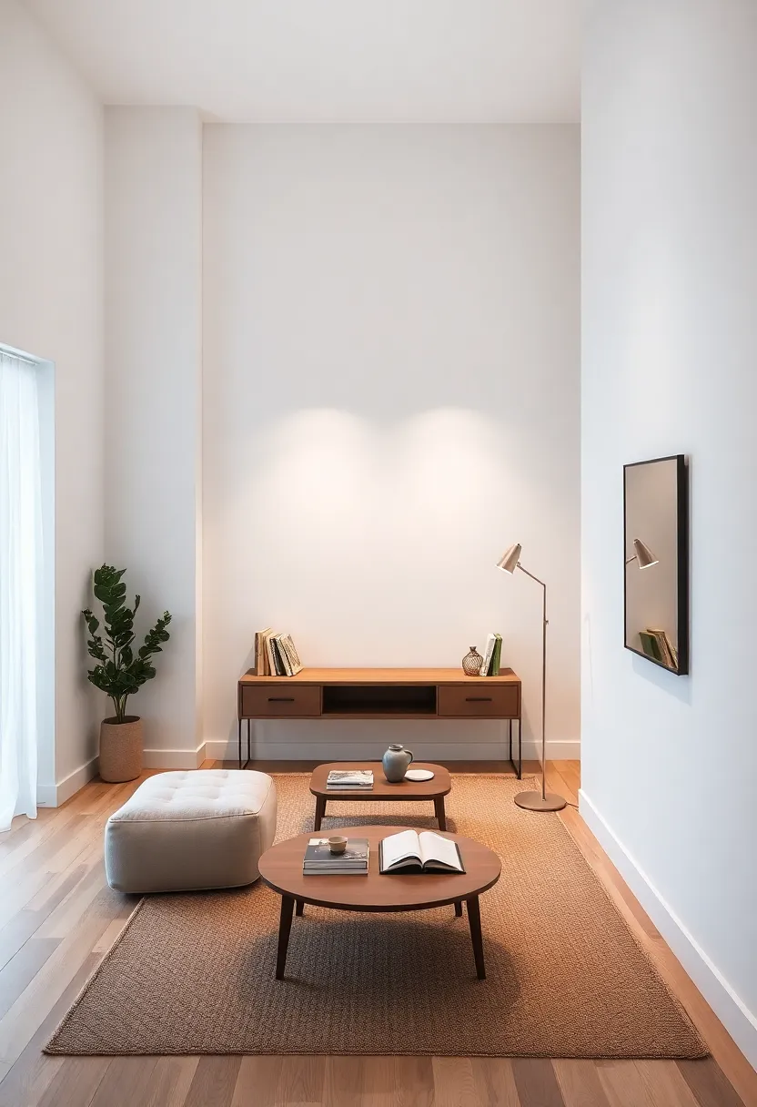 Focused Reading Nooks: Use directed lights in a reading nook to ensure functionality while maintaining a minimalist appearance