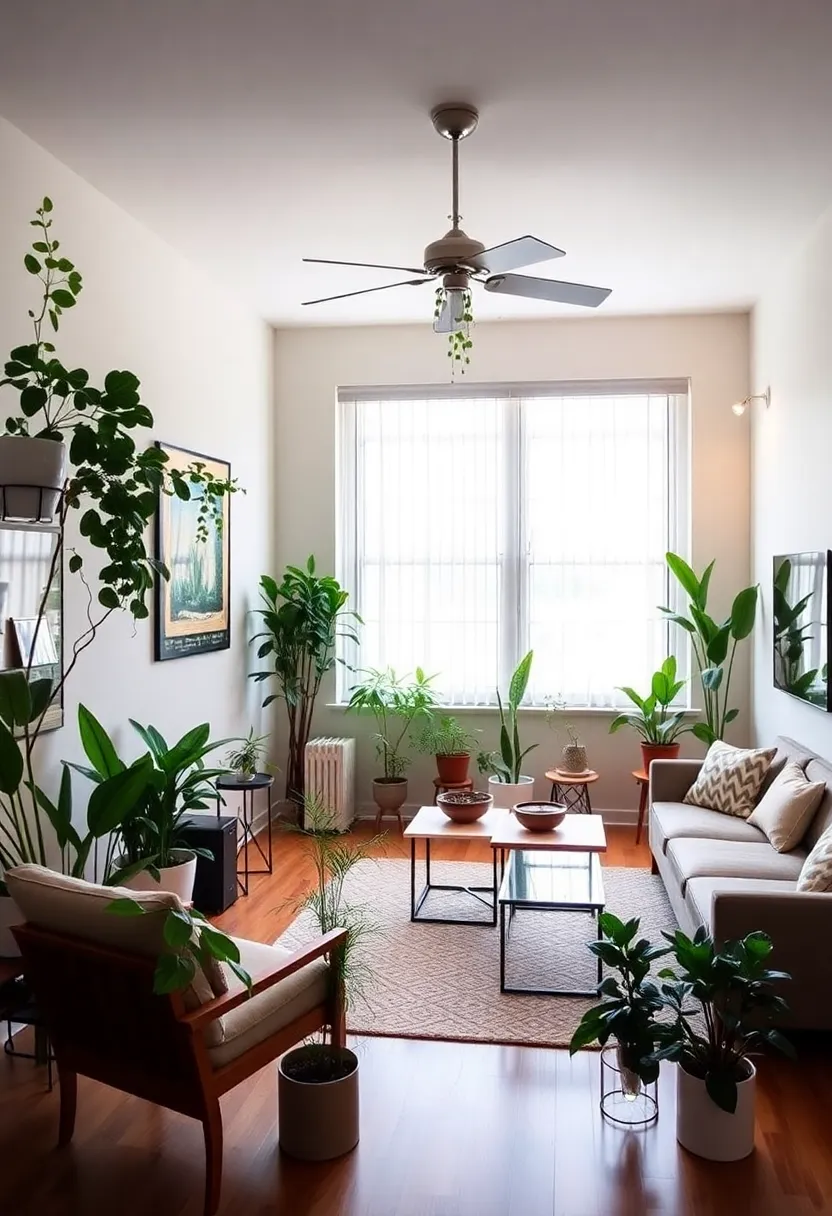 Create an Indoor Garden: Add plants for vibrancy and life while improving air quality without taking up too much space