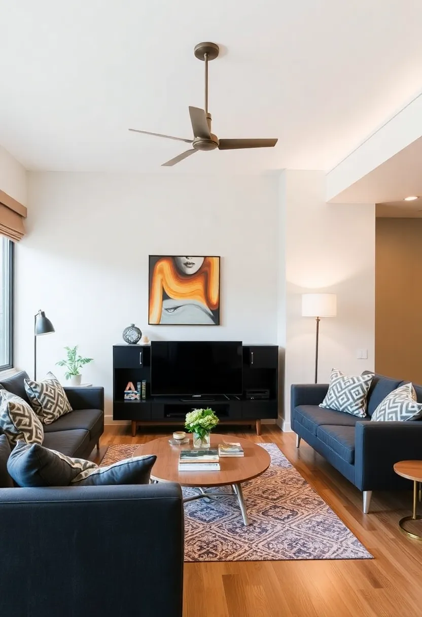 Choose Furniture with Legs: Opt for furniture that sits on legs to create an illusion of openness, allowing light to flow underneath