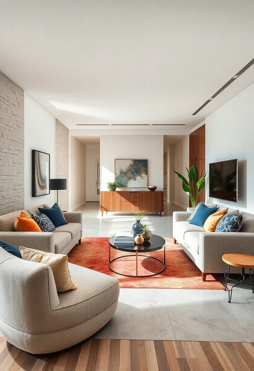 Geometric ​Patterns‍ in Carpets and ⁢Cushions Offering Visual Energy Without Overwhelming ⁣Small Areas