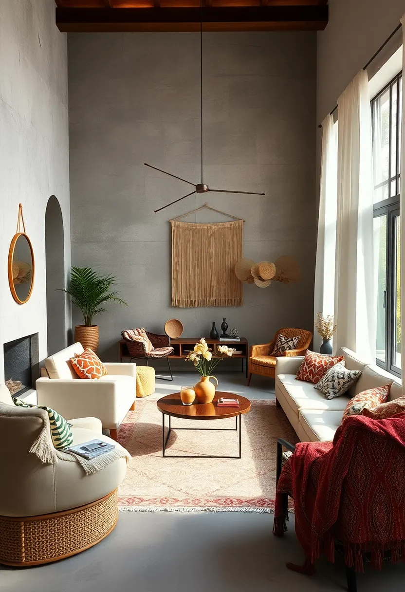 Bohemian ⁤Inspired Layering ⁣of⁣ Patterns ⁤and Natural Fibers Adding Eclectic Charm ‍to⁢ Minimal Spaces