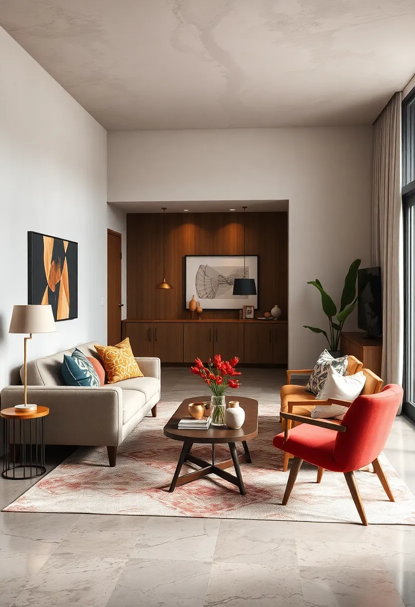 Incorporating Mid-Century Modern Furniture to Add Elegance Without Overcrowding Small‌ Layouts