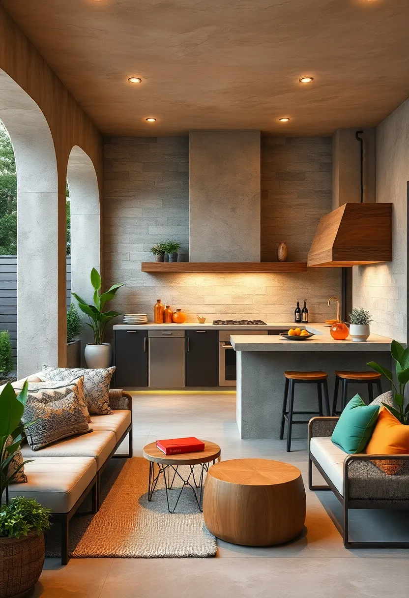 Multi-Tiered Counter Design to Separate Cooking and Serving Zones