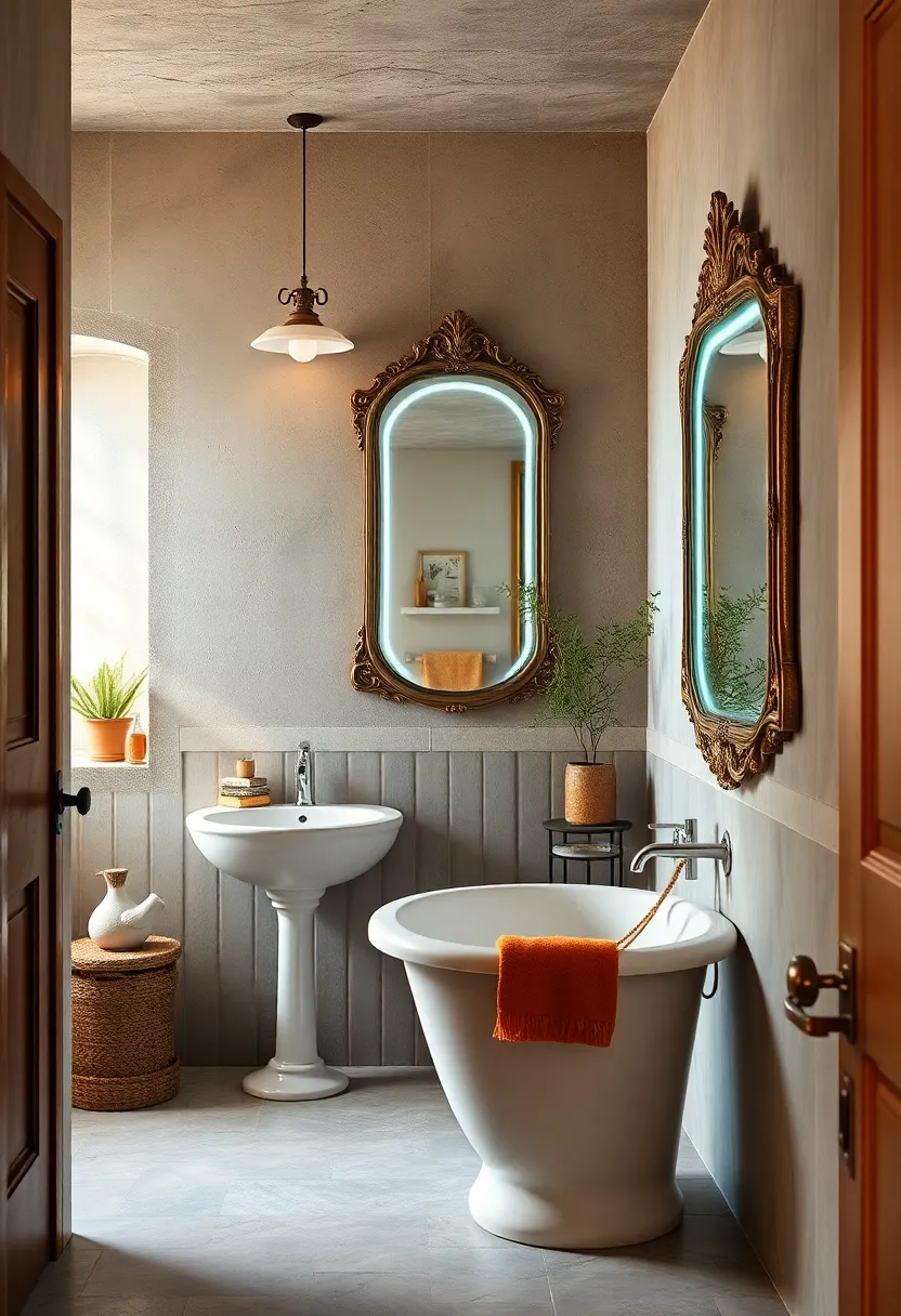 Layer open shelving made from⁤ reclaimed wood⁣ with sleek ceramic accessories for contrast