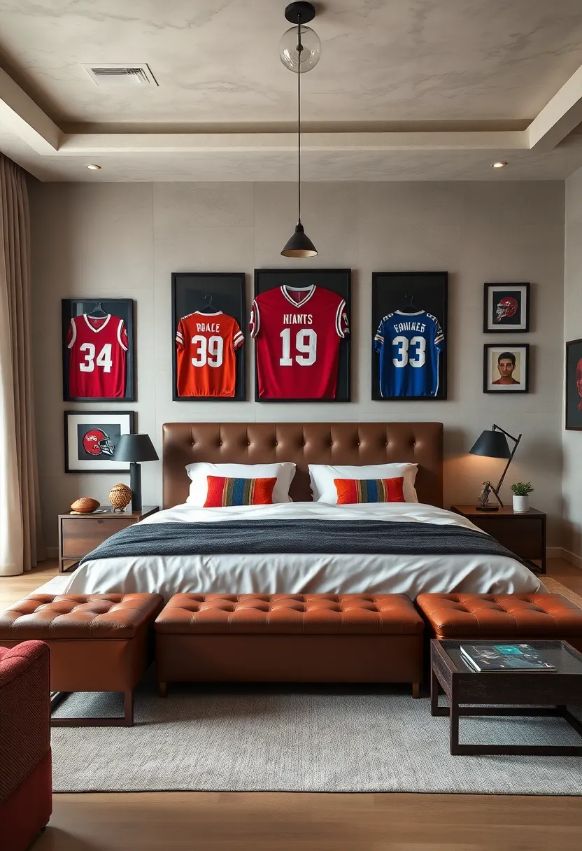 Cozy Reading Nooks ⁣Adorned with⁣ Signed Sports Books and Retro‌ Posters ⁤for a Nostalgic Touch