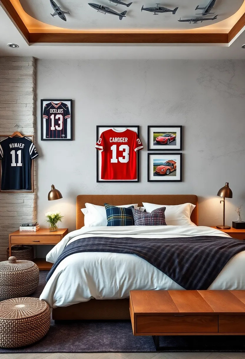 Vintage sportscar Model Displays Adding​ a Masculine and Adventurous ‌Touch to the ‍Bedroom‍ Setting