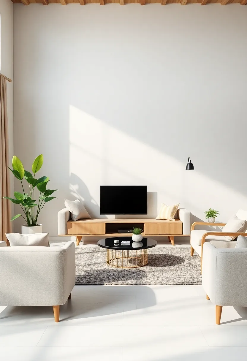 Smart Technology: Integrate smart home devices that help monitor energy consumption, making your living room both stylish and efficient