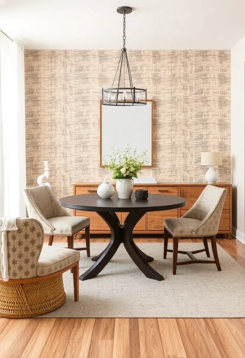 Layering textures: Enhance Your Dining Room With Thrifted Fabrics